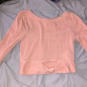 Hollister long sleeve crop top